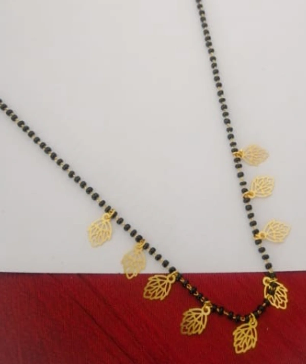 Dream Shades Yellow Gold Dainty Mangalsutra - Gold, 18"